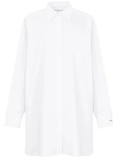Maison Margiela Drop-shoulder Cotton Shirt In White
