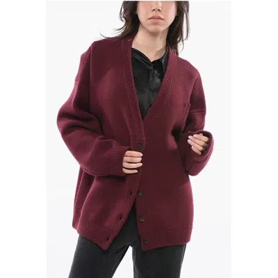 Maison Margiela Drop Shoulder Wool Women's Cardigan