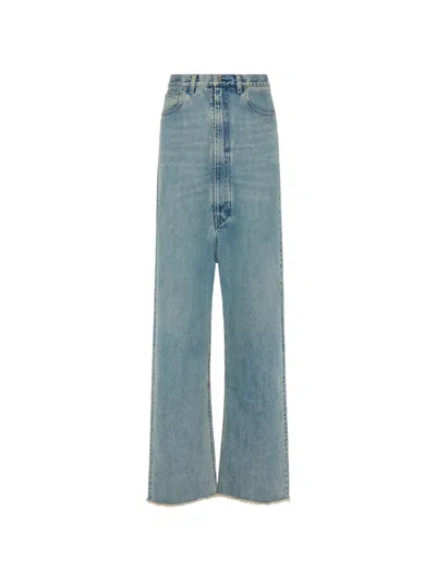 Maison Margiela Dropped-rise Denim Jeans Man Light Blue