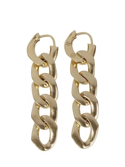 Maison Margiela Earrings In Yellow Gold Plating