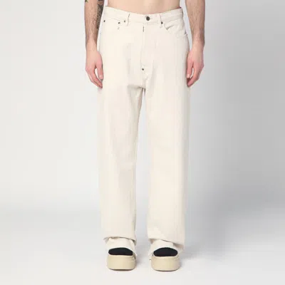 MAISON MARGIELA MAISON MARGIELA  ECRU COTTON TROUSERS