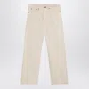 Maison Margiela Ecru Cotton Trousers