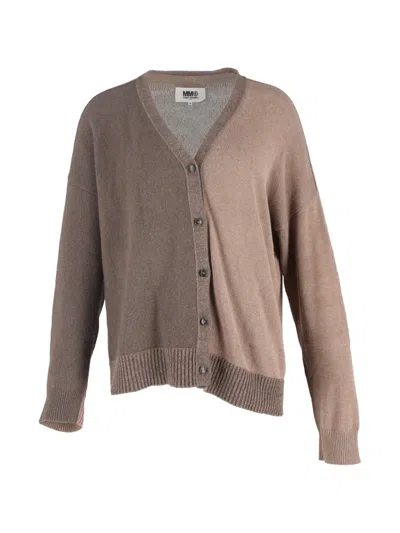 Pre-owned Maison Margiela Elbow-patch Cardigan In Brown