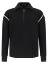 Maison Margiela Elbow Patch Sweater Sweaters And Cardigans Black In Black