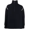 Maison Margiela Elbow-patch Sweater In Blue