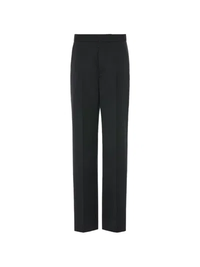 Maison Margiela Elegant Knit Trousers In Dark Grey Melange