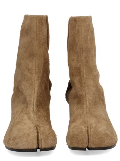 Maison Margiela Elegant Leather Knee-high Boots For Women In Multi