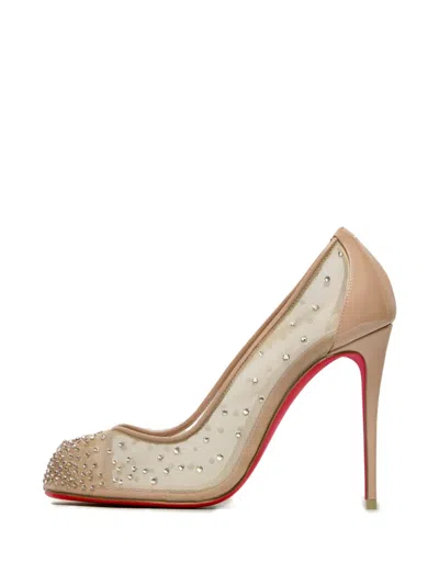 Maison Margiela Embellished Heeled Pumps In Neutral