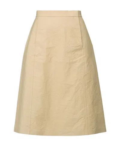 Maison Margiela Emblem Skirt In Nude