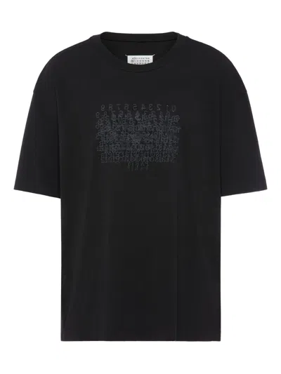Maison Margiela Embroidered Cotton T-shirt For Men In Multi