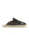 Maison Margiela Embroidered Espadrille Mules In Black