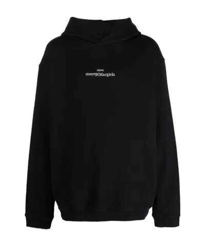 Maison Margiela Black Cotton Hoodie