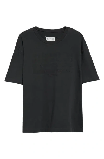 MAISON MARGIELA MAISON MARGIELA EMBROIDERED LOGO COTTON T-SHIRT