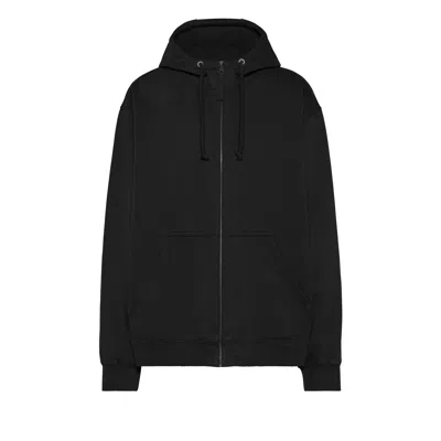 Maison Margiela Embroidered Logo Hoodie Man Black