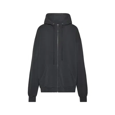 Maison Margiela Embroidered Logo Hoodie Man Black