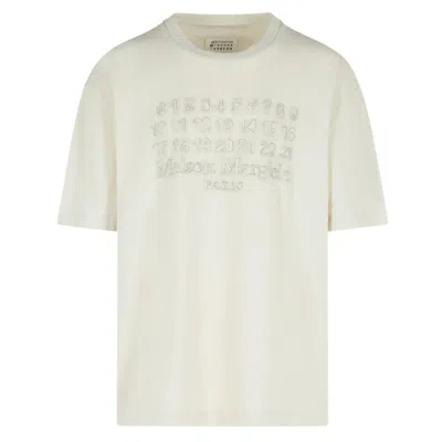 MAISON MARGIELA EMBROIDERED LOGO T-SHIRT