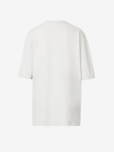 Maison Margiela Embroidered Numbers T-shirt In Beige