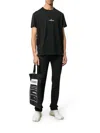 MAISON MARGIELA EMBROIDERED UPSIDE-DOWN LOGO T-SHIRT