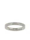 Maison Margiela Silver Engraved Ring In Silver