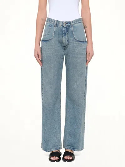 Maison Margiela Exposed 5 Pocket Denim Jeans In Blue