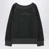 Maison Margiela Faded Black Sweatshirt In Cotton With Logo