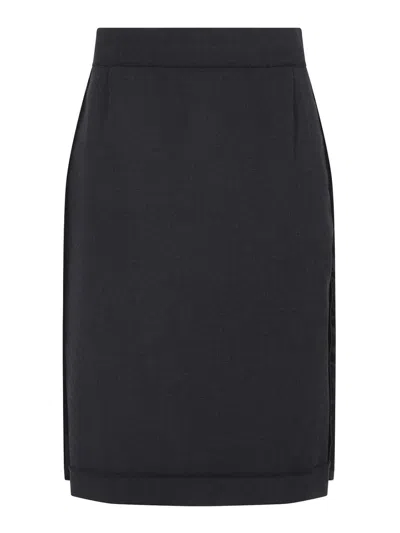 MAISON MARGIELA POLYESTER MIDI SKIRT