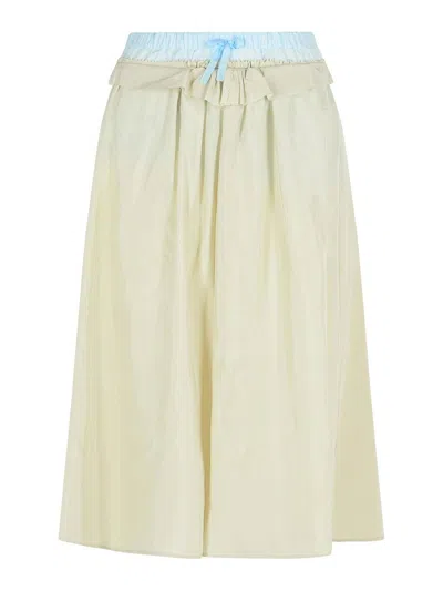 MAISON MARGIELA GREEN VISCOSE SKIRT
