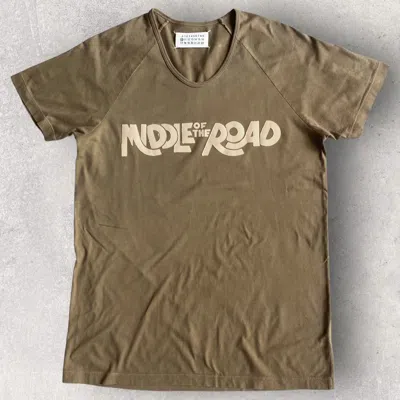 Pre-owned Maison Margiela Fall06 Middle Of The Road T Shirt In Brown