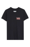 Maison Margiela Charcoal Brand-print Crewneck Cotton-jersey T-shirt In Black