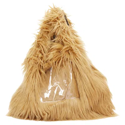 Maison Margiela Faux Fur Pvc Pocket Tote