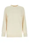Maison Margiela Cotton Blend Crew Neck Sweater With Textured Finish