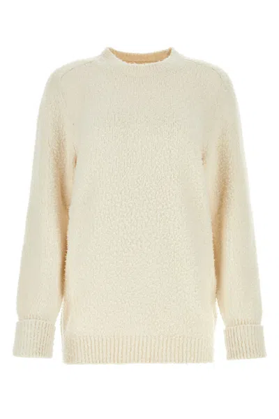 MAISON MARGIELA MAGLIONE IN MISTO COTONE AVORIO DONNA