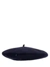Maison Margiela Felted Beret In Blue