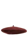 Maison Margiela Felted Beret In Red
