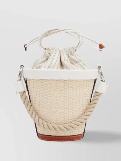Maison Margiela Fire Bucket Raffia Shoulder Bag