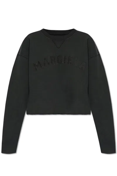 Maison Margiela Firm Fleece Sweatshirt In Black