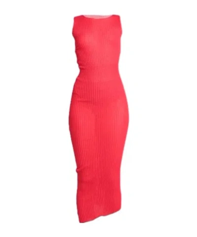 Maison Margiela Fitted Dress In Pink