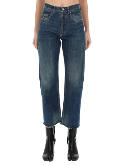 Maison Margiela "five Pockets" Jeans In Blue