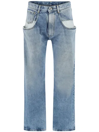 Maison Margiela Five-pocket Stone-washed Jeans In Blue
