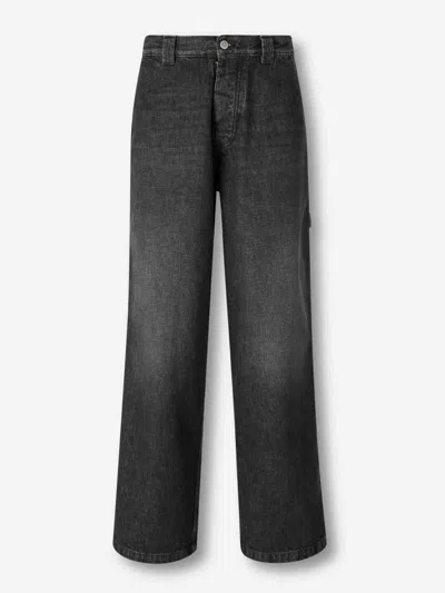 Maison Margiela Flared-hem Jeans In Gray
