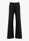 Maison Margiela Black Cotton 5 Pockets Pants In Black