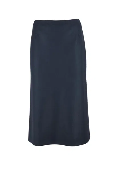 Maison Margiela Flared Midi Skirt - Blue