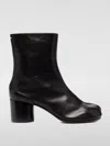 Maison Margiela Leather Ankle Boots With 60mm Tabi Heel In Black