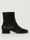 Maison Margiela Flat Ankle Boots  Woman Color Black In Black