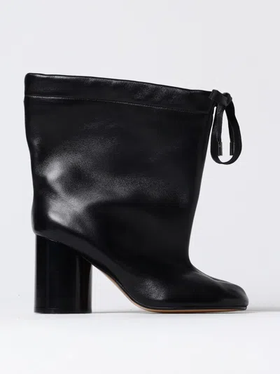 Maison Margiela Tabi Drawstring Ankle Boots In T8013 Black