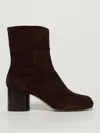 Maison Margiela Brown Suede Tabi Ankle Boots