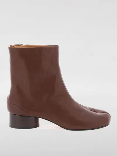 Maison Margiela Flat Ankle Boots  Woman Color Brown