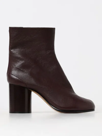 Maison Margiela Flat Ankle Boots  Woman Color Brown