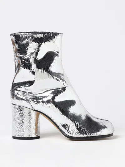 MAISON MARGIELA BOOTS MAISON MARGIELA WOMAN COLOR SILVER,F90384097