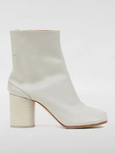 Maison Margiela Flat Ankle Boots  Woman Color White